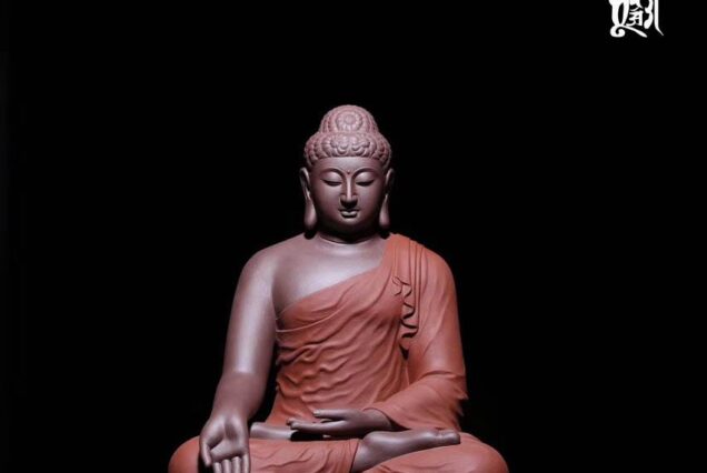 Authentic Yixing Zisha Gautama Buddha Statue
