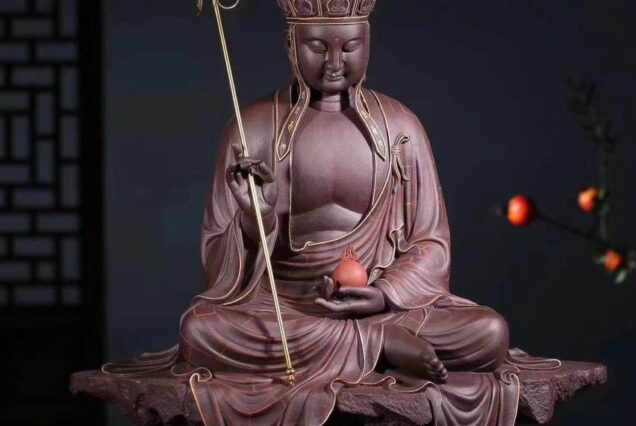 Zisha Ksitigarbha Bodhisattva Statue