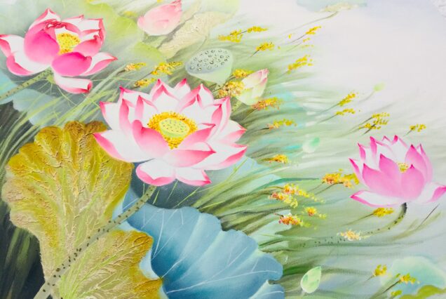 Artistic Lotus Painting