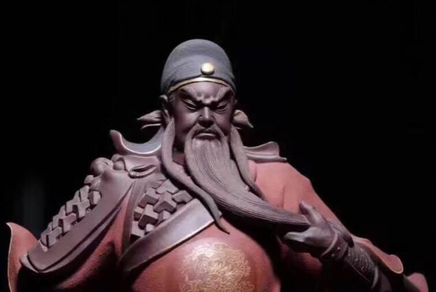 Premium Zisha Wealth & Protection Guan Gong Statue